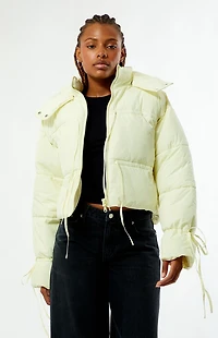 Daisy Street Willow Cropped Puffer Jacket