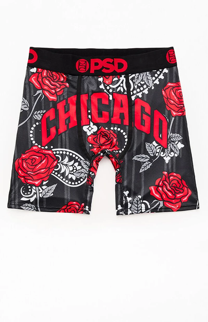 PSD Underwear Chicago Roses Boxer Briefs