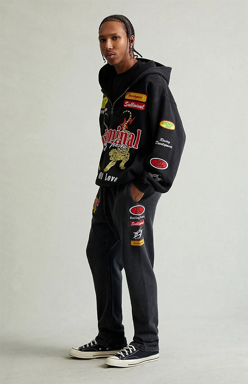 Pacsun Subliminal Fleece Straight Leg Sweatpants