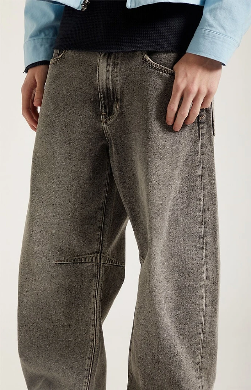 Pacsun Mason Baggy Jeans Darted Dark Gray