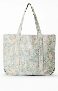 MUSEUM OF PEACE & QUIET Wordmark Camo Tote Bag