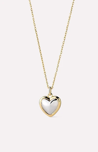 Ana Luisa Lev Gold Two-Tone Small Pendant Necklace