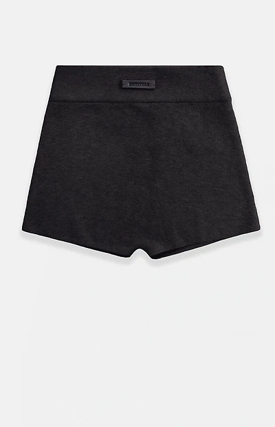 Fear of God ESSENTIALS Women's Jet Black Knit Boxer Shorts
