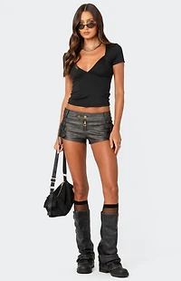 Edikted Katia V Neck Top