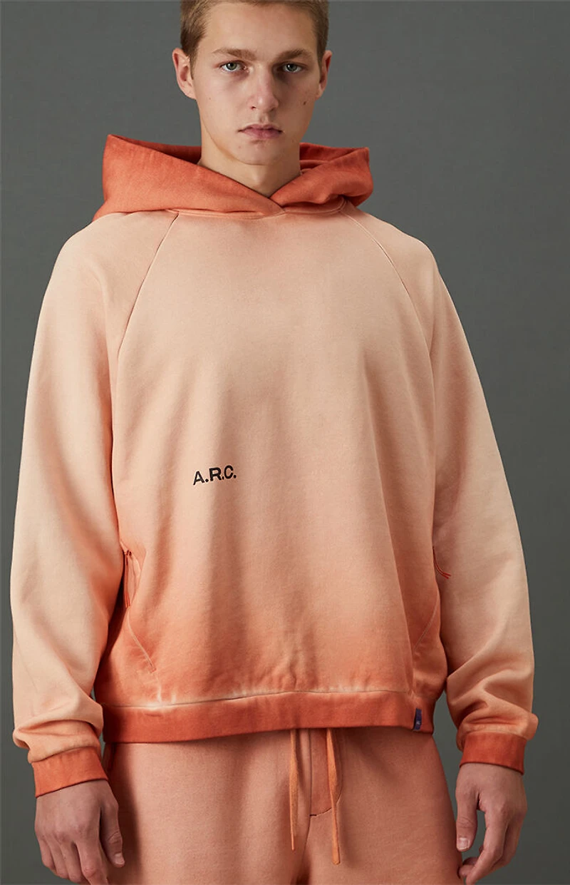 A.R.C. Active Burnt Orange Heavyweight Raglan Oversized Fleece Hoodie