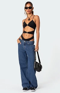 Edikted Amethyst Cut Out Bodysuit