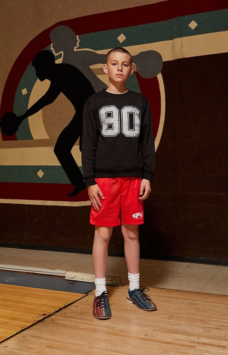 Pacsun Kids Club Pac Red Mesh Soccer Shorts