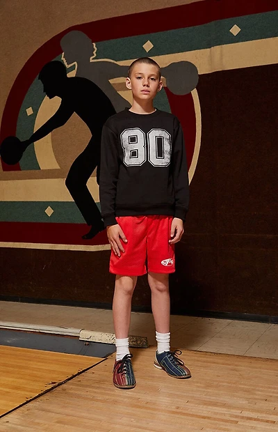Pacsun Kids Club Pac Red Mesh Soccer Shorts