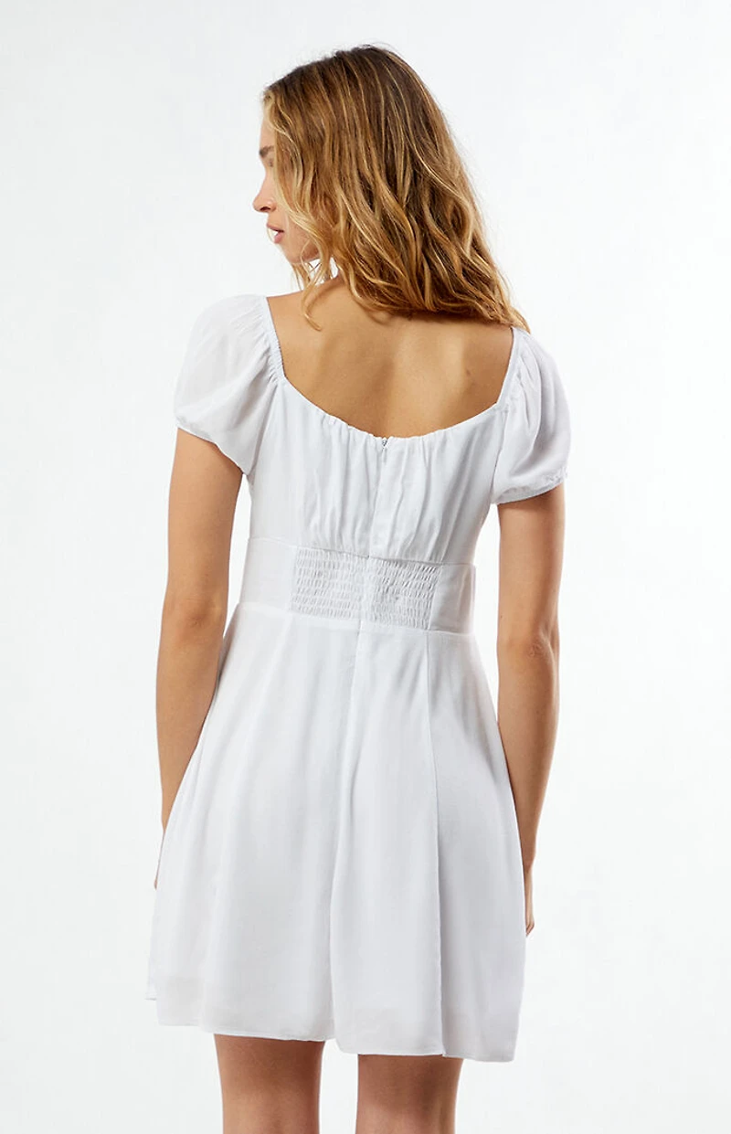 LA Hearts Tie Front Mini Dress