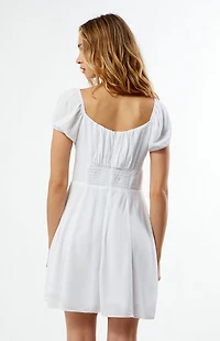 LA Hearts Tie Front Mini Dress