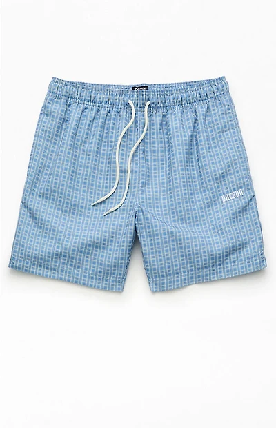 Pacsun Plaid Collegiate 6.5" Swim Trunks