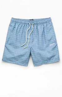 Pacsun Plaid Collegiate 6.5" Swim Trunks