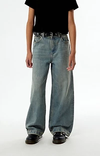 Pacsun Kids Baggy Jeans Indigo Tint