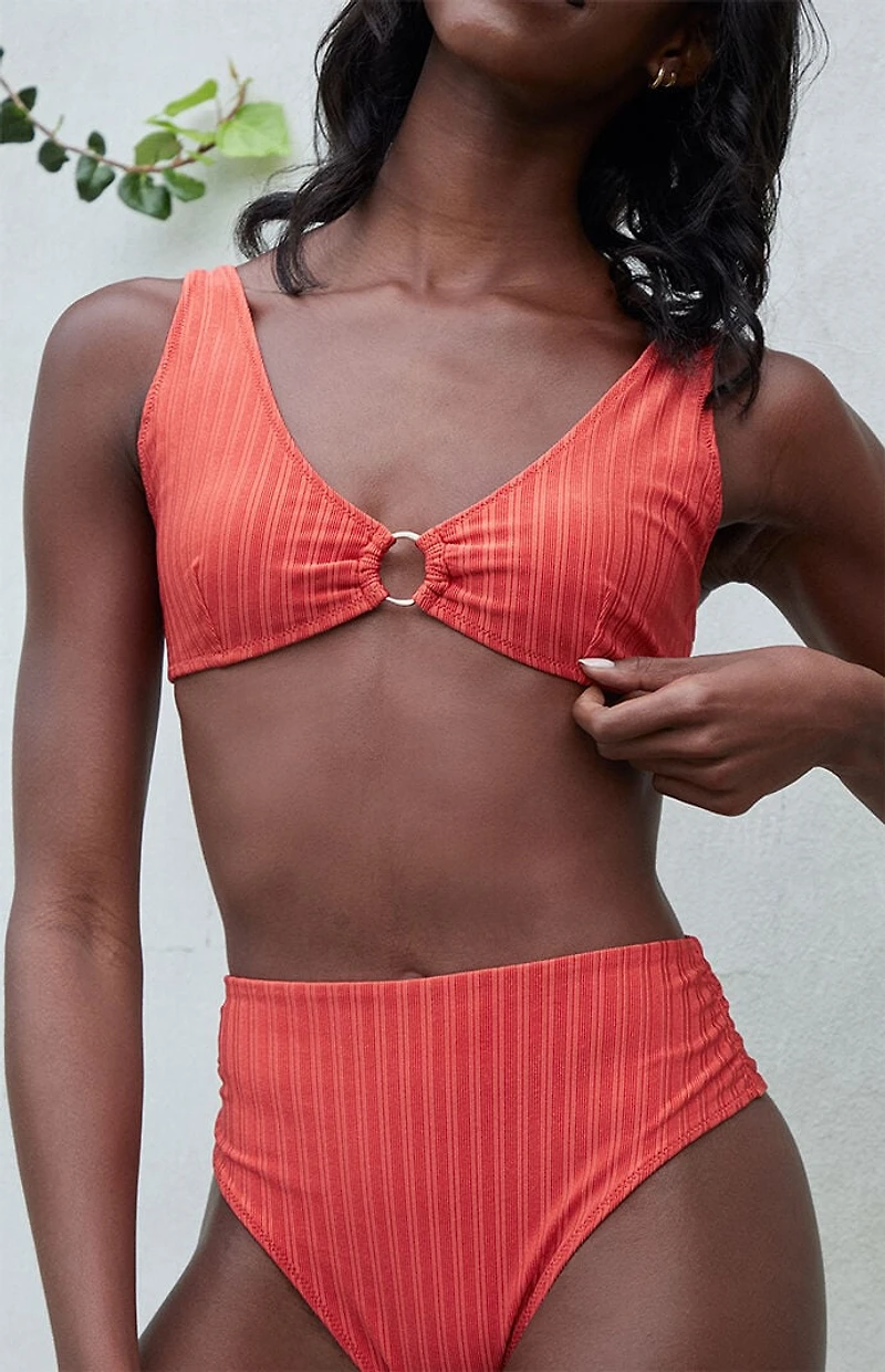 Rhythm Pacific Ribbed Triangle Bikini Top