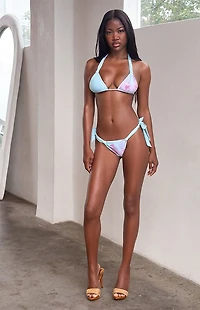 Tiger Mist Floral Sid Triangle Bikini Top