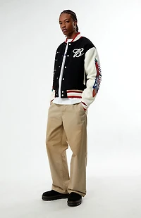 Budweiser Bud Bowl Black Varsity Jacket