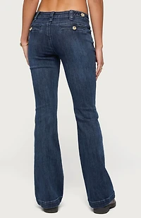 Edikted Roccio Low Rise Bootcut Jeans