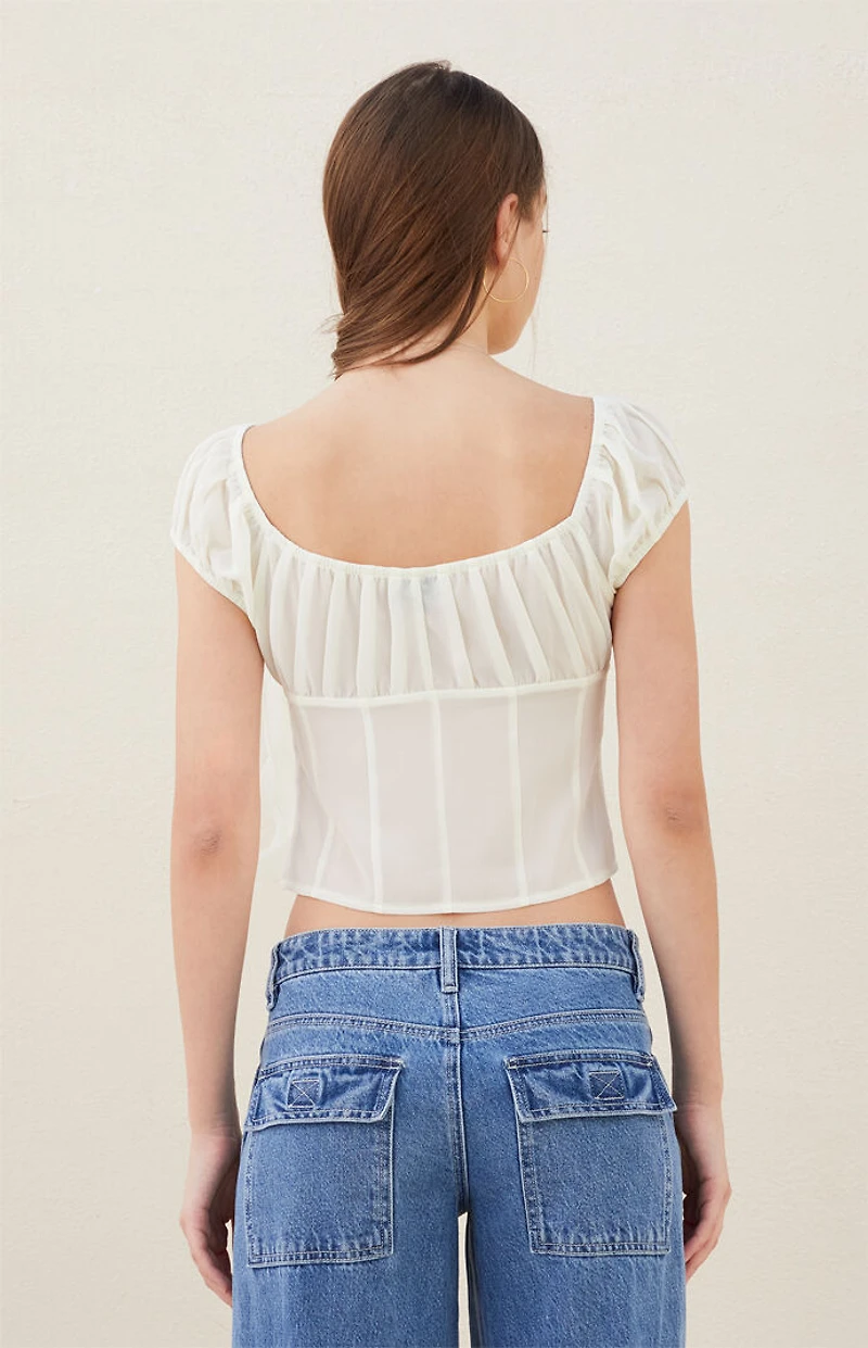 Beverly and Beck Sofia Chiffon Top