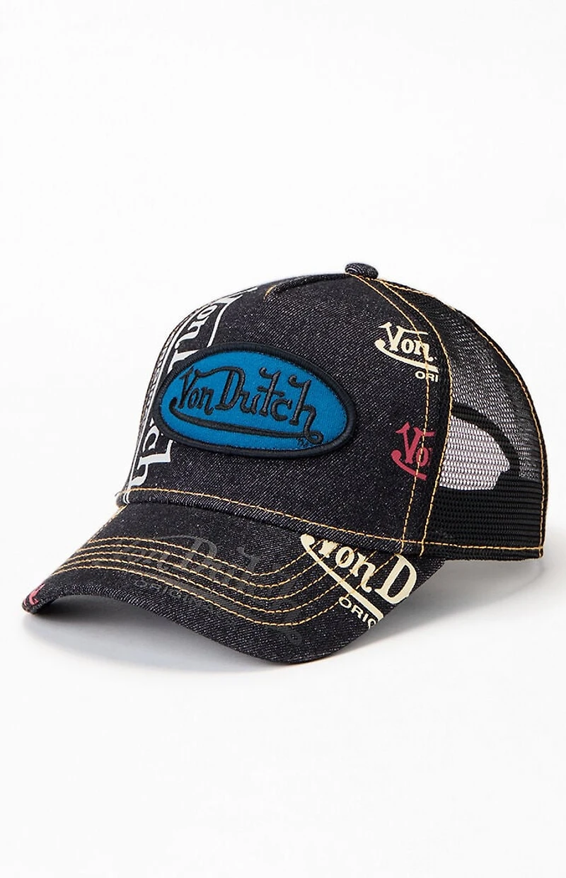 Von Dutch Tagged Trucker Hat