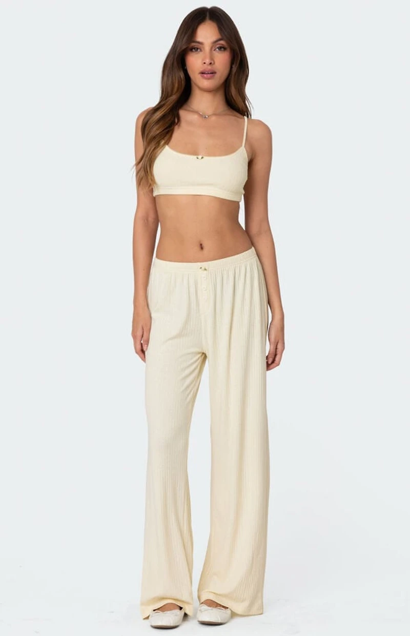 Edikted Lilou Pointelle Pants