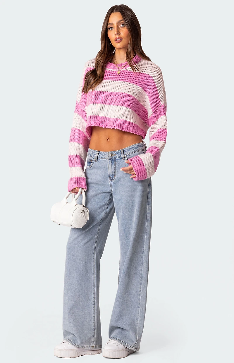 Edikted Ozzy Cropped Knitted Sweater