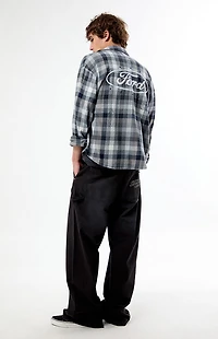 FORD Logo Flannel Long Sleeve Shirt