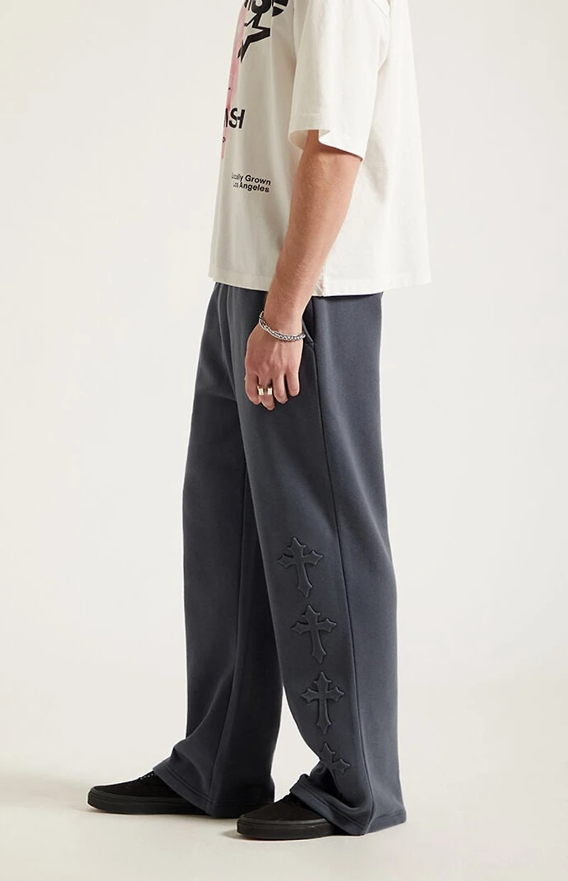Pacsun Embossed Straight Leg Sweatpants