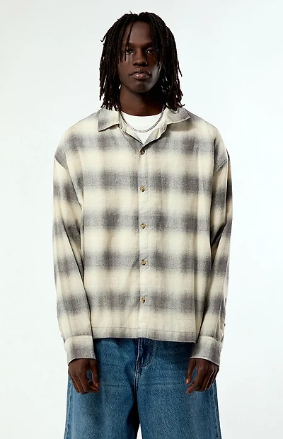 Pacsun Tune Plaid Print Long Sleeve Shirt