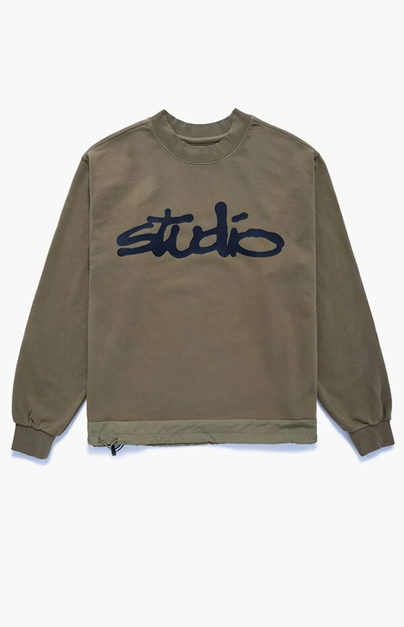 Studio by Supervsn Script Crew Neck Sweatshirt