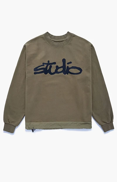 Studio by Supervsn Script Crew Neck Sweatshirt