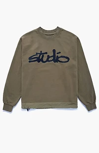 Studio by Supervsn Script Crew Neck Sweatshirt