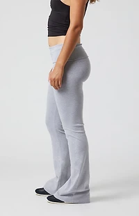 PAC 1980 Active Fold-Over Waistband Flare Yoga Pants