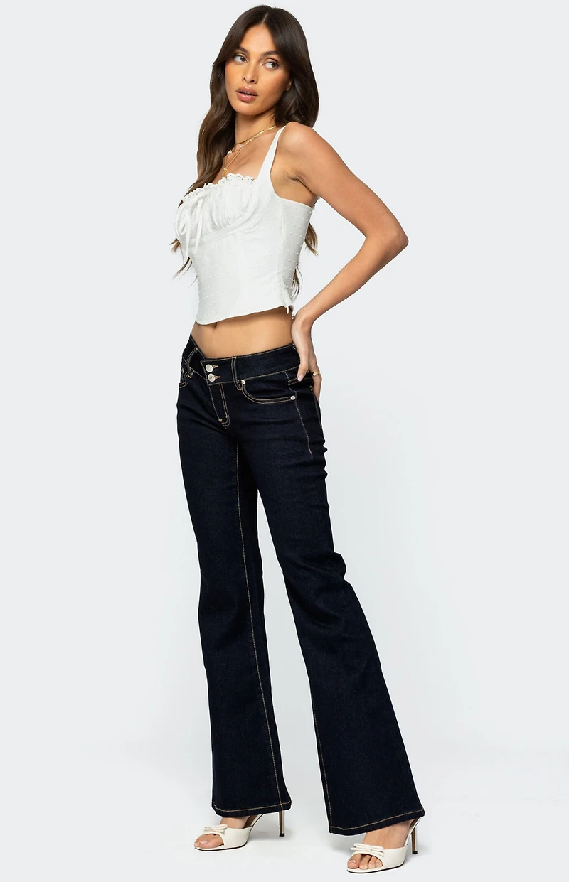 Edikted Tilda Low Rise Flared Jeans
