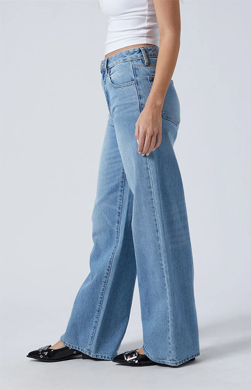 Pacsun Jessie High Waisted Baggy Jeans Medium Indigo