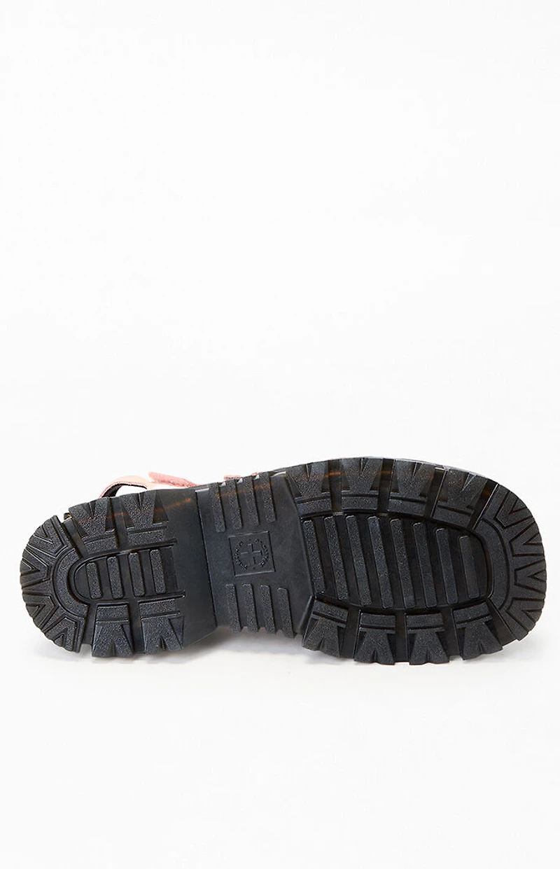 Dr Martens Women's Pink Mattison Kit 3 Strap Sandals