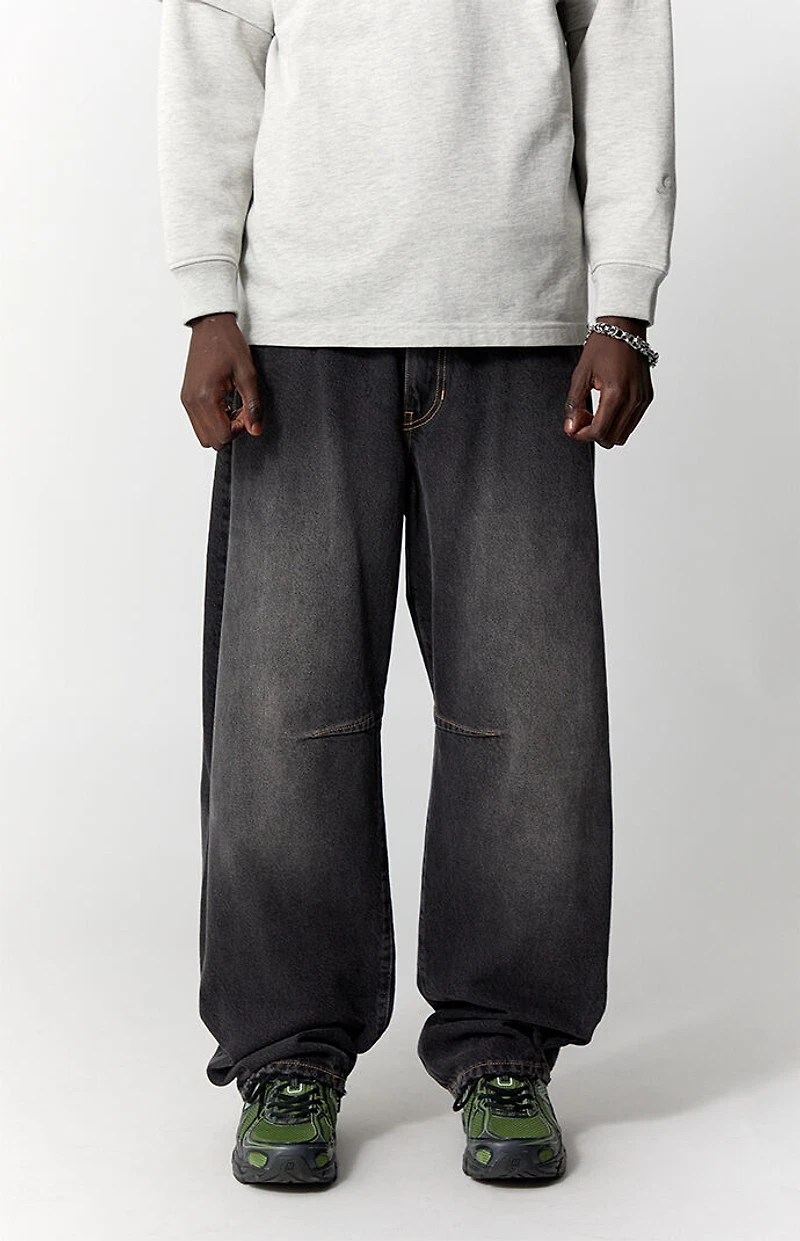 Pacsun Mason Baggy Barrel Jeans Dart Black