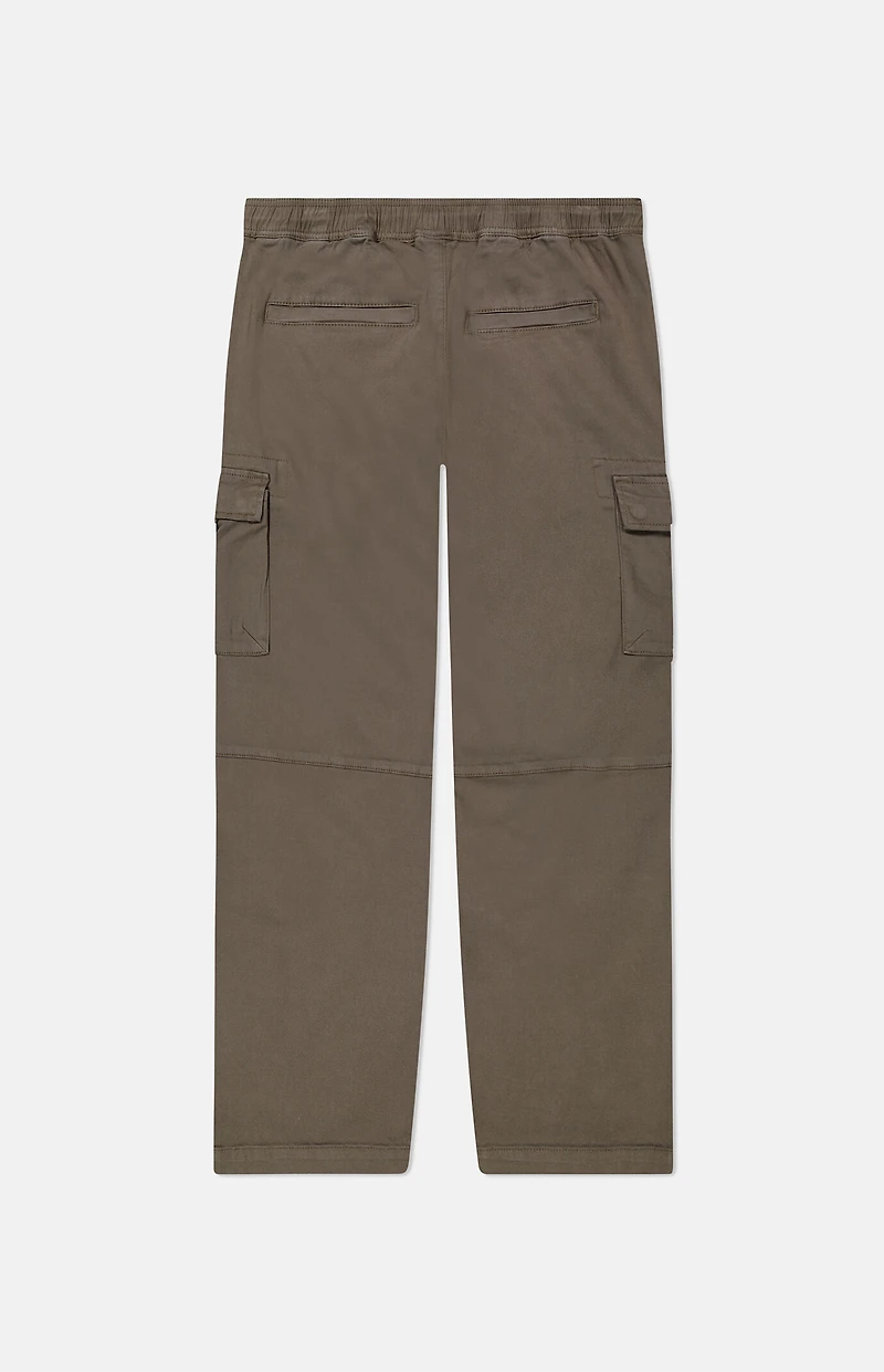 WeSC Brown Open Bottom Cargo Pants