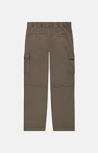 WeSC Brown Open Bottom Cargo Pants