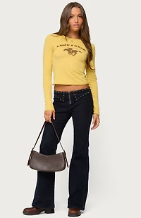 Edikted Lone Star Long Sleeve T-Shirt