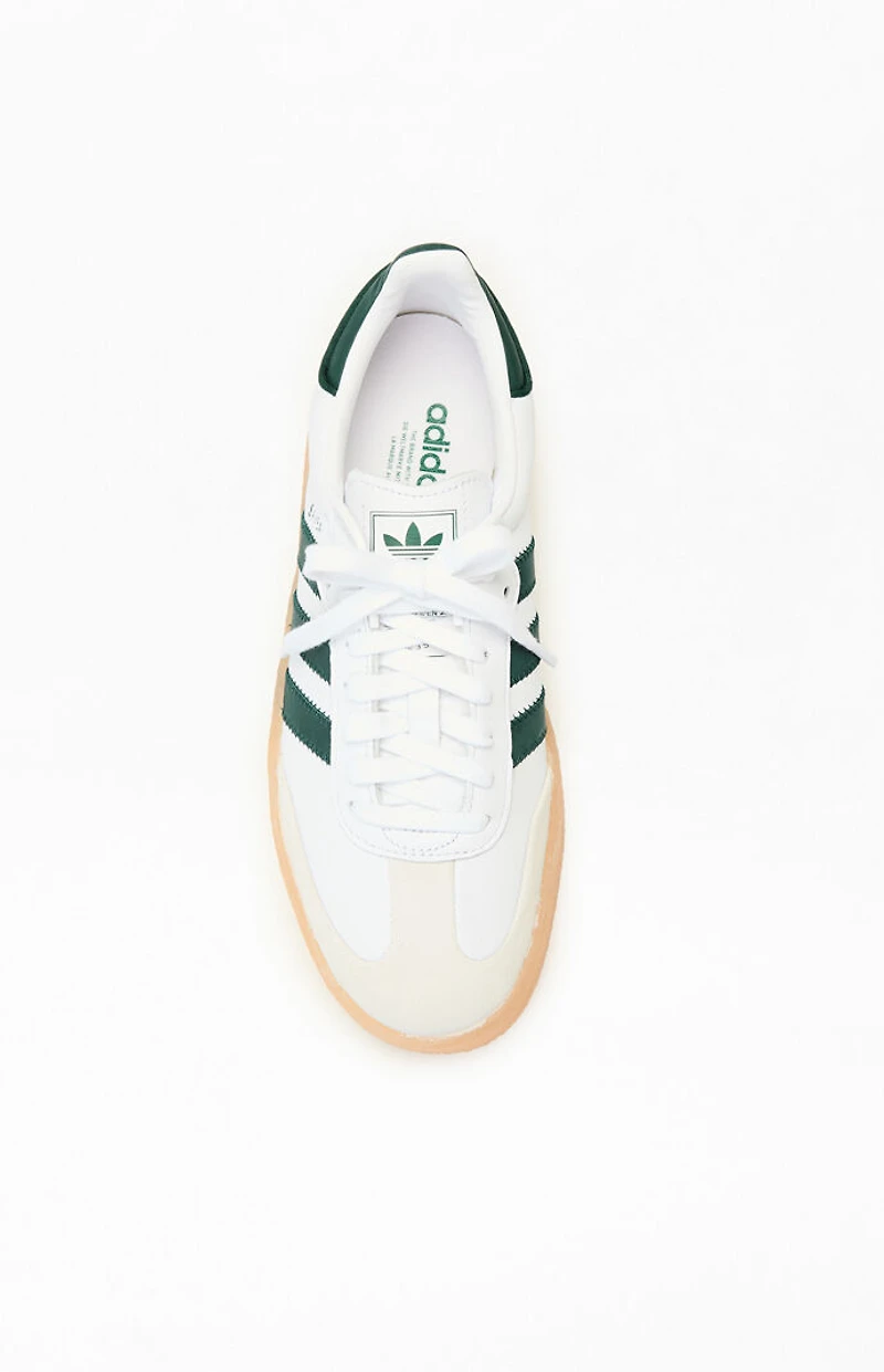 adidas Women's Green & White Samba Sneakers