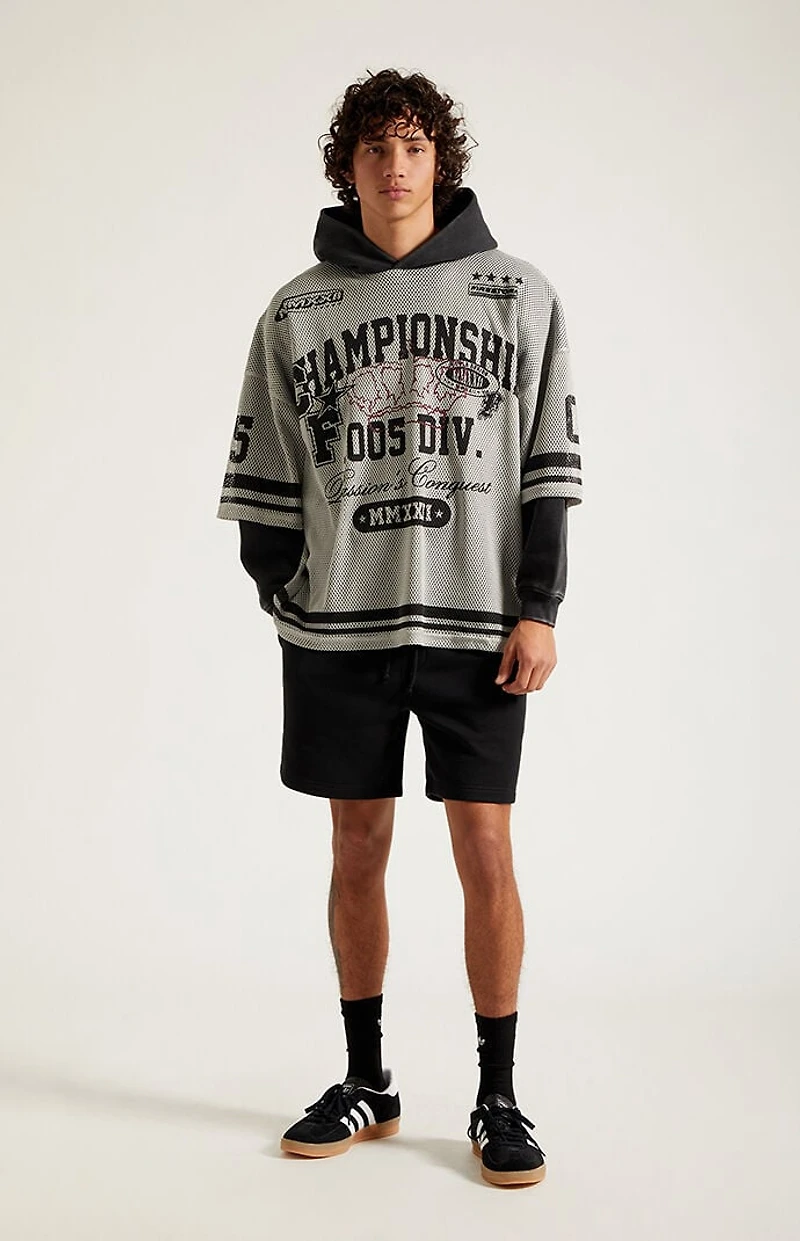 Pacsun Fleece Black Sweat Shorts