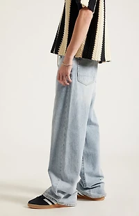 Pacsun Blake Extreme Baggy Jeans Drawstring Light Indigo