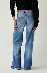 Pacsun Casey Low Rise Baggy Jeans Medium Indigo