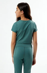 PAC 1980 Kids WHISPER Active Jade Crew Neck T-Shirt