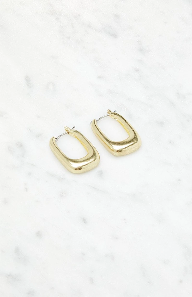 John Galt Rectangle Hoop Earrings