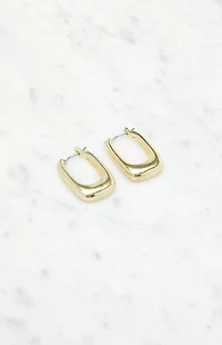 John Galt Rectangle Hoop Earrings