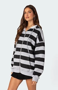 Edikted Maritza Oversized Zip Up Hoodie