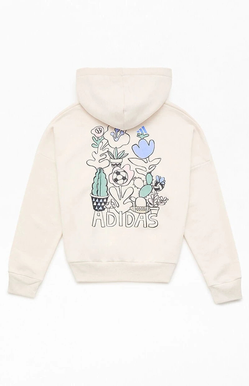 adidas Kids Oatmeal Puff Graphics Hoodie