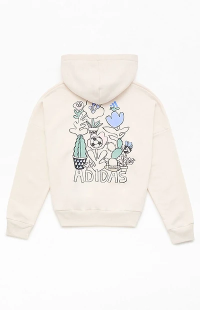 adidas Kids Oatmeal Puff Graphics Hoodie