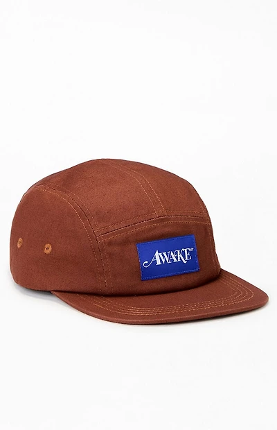 Awake NY Brown Classic Logo 5 Panel Hat
